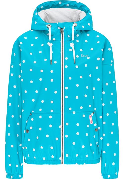 MYMO Overgangsjakke  turkis / hvid