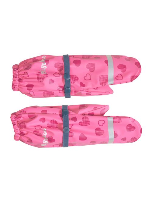 PLAYSHOES Handsker 'Herzchen'  grå / violetblå / pink / pitaya
