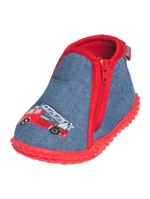 PLAYSHOES Hjemmesko 'Feuerwehr'  blå / rød