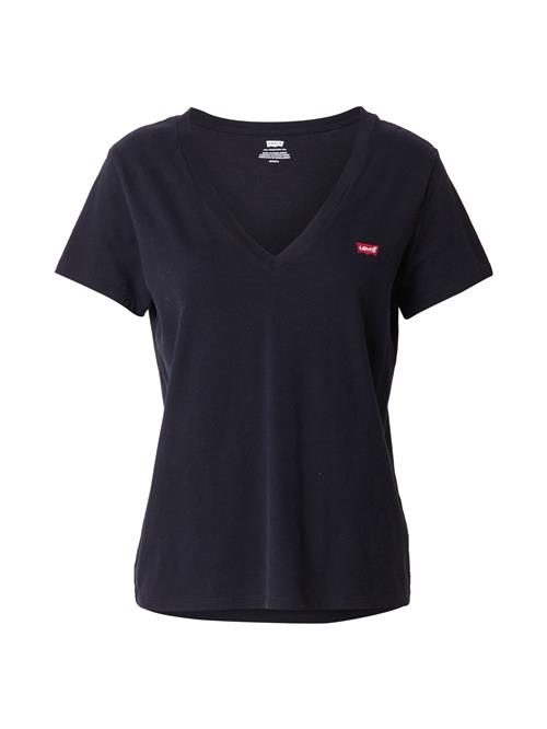 LEVI'S ® Shirts 'Perfect V-Neck Tee'  brandrød / sort / hvid