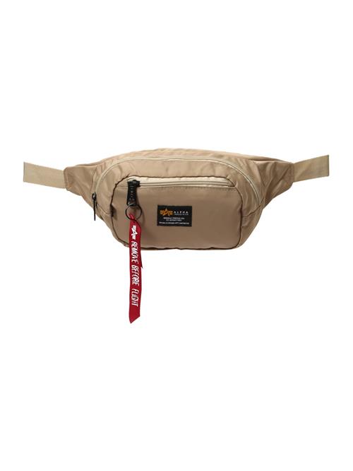 ALPHA INDUSTRIES Bæltetaske  mørkebeige / orange / sort / hvid