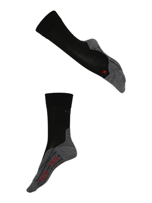 FALKE Sportssokker  grå-meleret / rød / sort