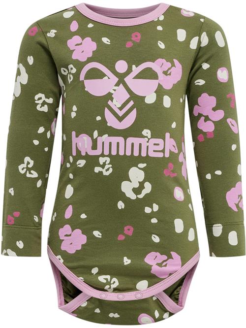 Hummel Sparkedragt/Body 'ALISA'  oliven / pink / lys pink / hvid