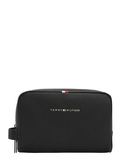 TOMMY HILFIGER Toilettaske 'Essential'  rød / sort / hvid