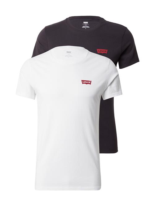 LEVI'S ® Bluser & t-shirts 'Graphic Crewneck Tee - 2 Pack'  rød / sort / hvid