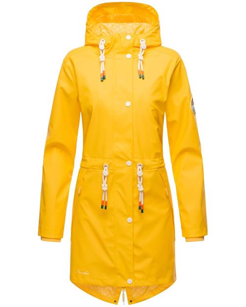 NAVAHOO Funktionsjakke 'Tropical Storm'  gul / hvid