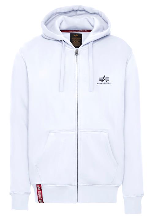 ALPHA INDUSTRIES Sweatjakke  sort / hvid