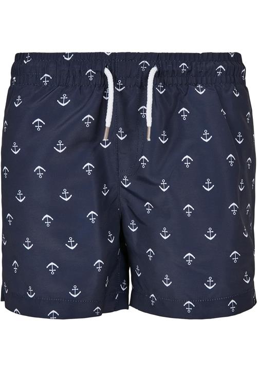 Urban Classics Badeshorts  mørkeblå / hvid