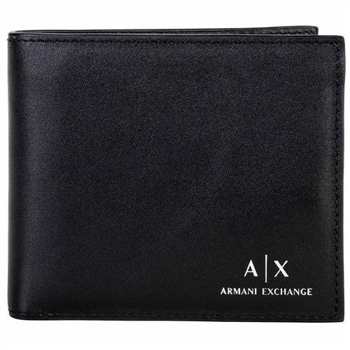 ARMANI EXCHANGE Tegnebog 'Bifold'  sort / hvid