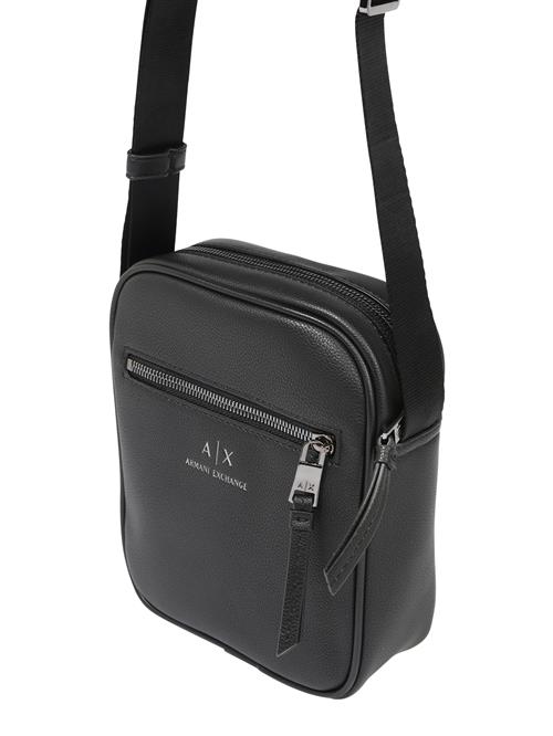 ARMANI EXCHANGE Skuldertaske  sort / sølv