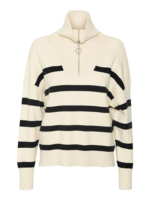 VERO MODA Pullover 'Saba'  creme / sort