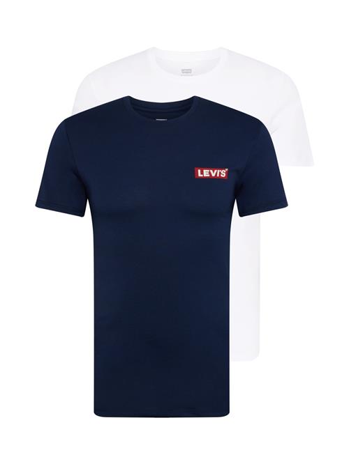 LEVI'S ® Bluser & t-shirts 'Graphic Crewneck Tee - 2 Pack'  navy / blodrød / hvid