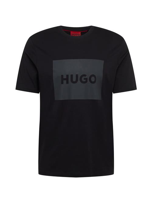 HUGO Bluser & t-shirts 'Dulive222'  mørkegrå / sort