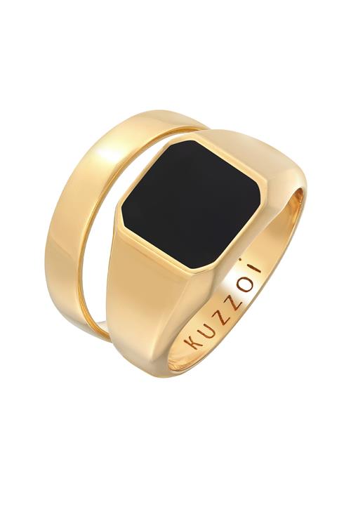 KUZZOI Ring  guld / sort