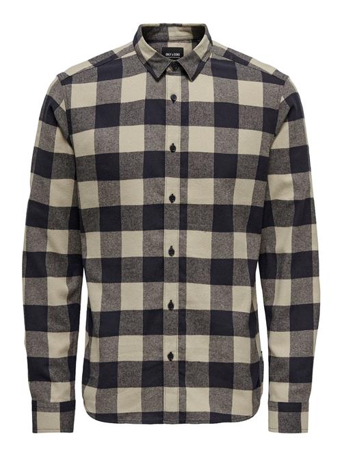 Only & Sons Skjorte 'ONSGudmund'  elfenben / navy