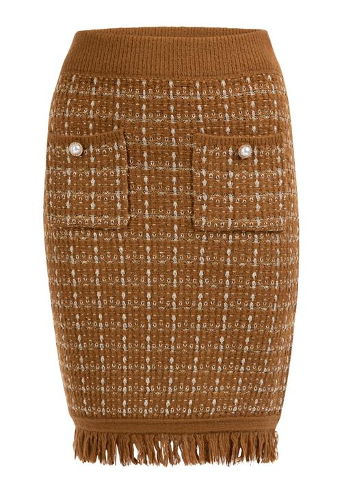 faina Nederdel  brun / hvid