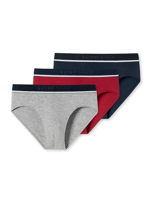 SCHIESSER Slip  navy / grå / rød / hvid