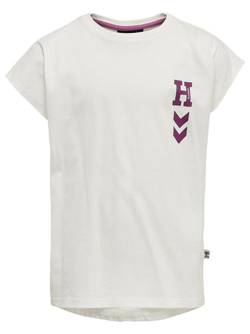 Hummel Bluser & t-shirts  aubergine / offwhite