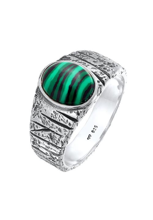 KUZZOI Ring  grøn / sølv