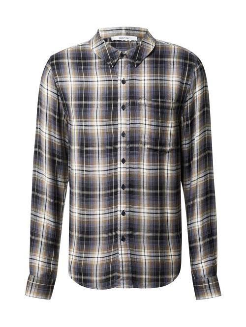 ABOUT YOU Skjorte 'Matthew'  dueblå / lysebrun / sort / hvid