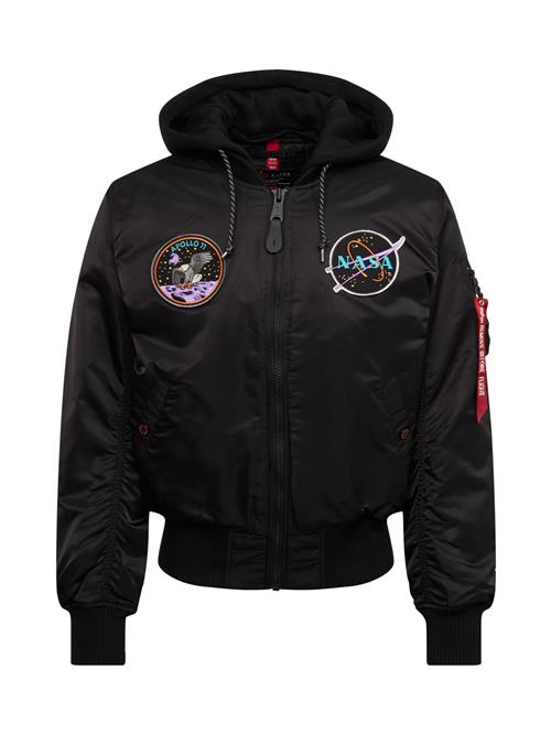 ALPHA INDUSTRIES Overgangsjakke 'MA-1 VF'  lilla / rød / sort / hvid