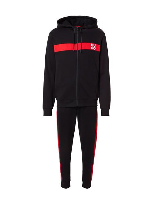 HUGO Joggingdragt 'DapieDoaky'  rød / sort / hvid