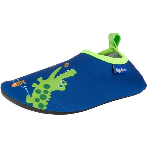 PLAYSHOES Åbne sko 'Krokodil'  blå / lime