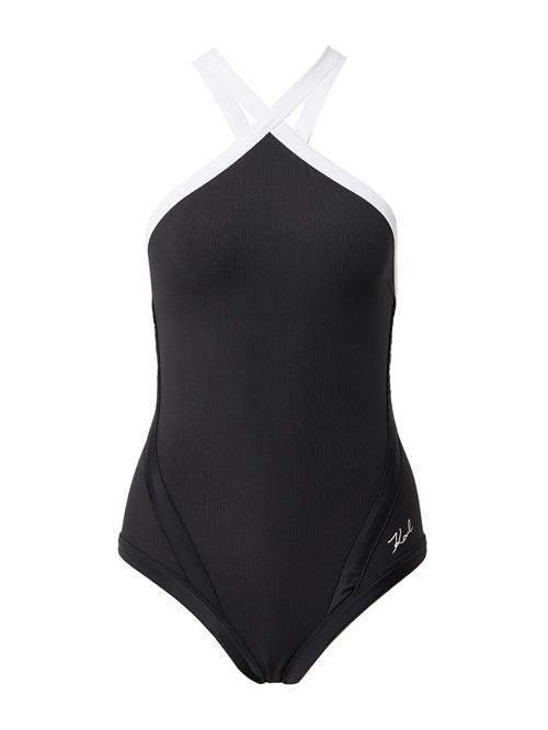 Karl Lagerfeld Badedragt  sort / hvid