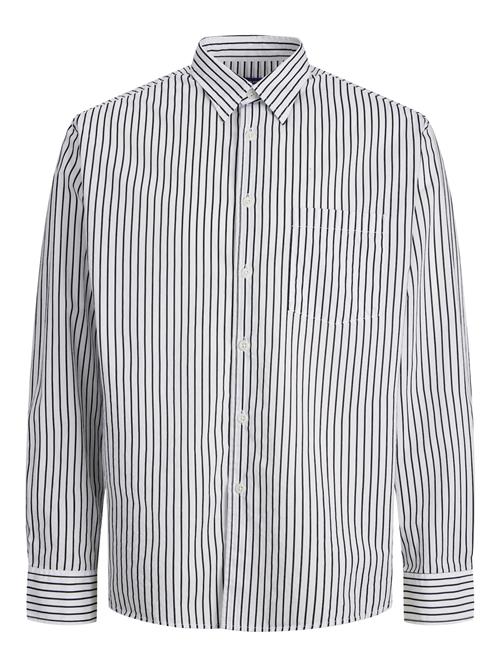 JACK & JONES Skjorte 'Bill'  sort / hvid