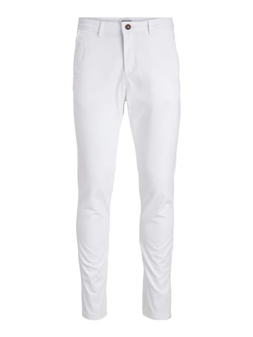 JACK & JONES Lærredsbukser 'JJIMarco JJBowie'  hvid