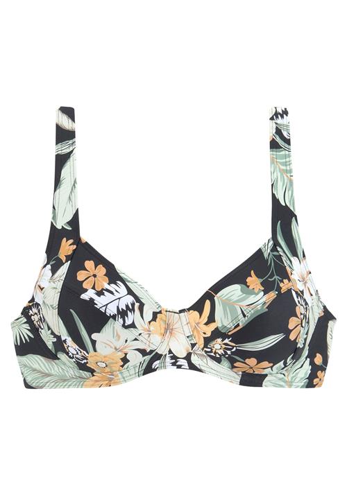 SUNSEEKER Bikinioverdel  jade / pastelgrøn / lyseorange / sort