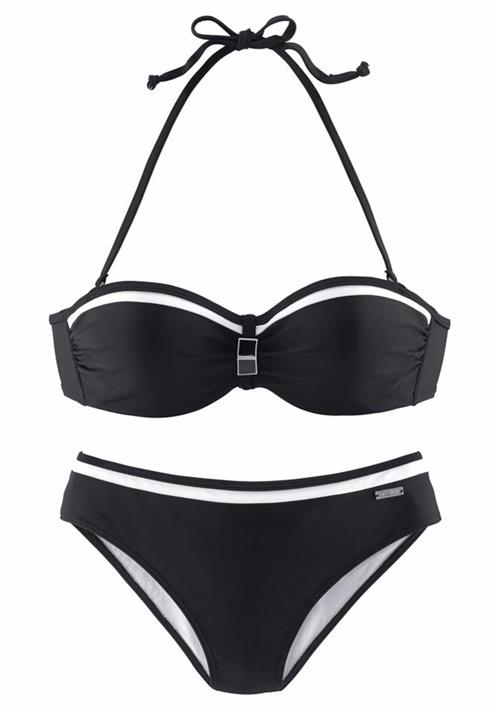 LASCANA Bikini  sort / hvid