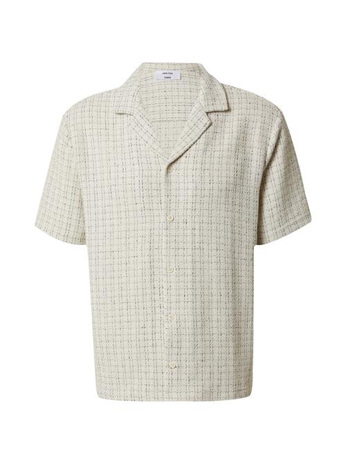 DAN FOX APPAREL Skjorte 'Timo'  sort / offwhite