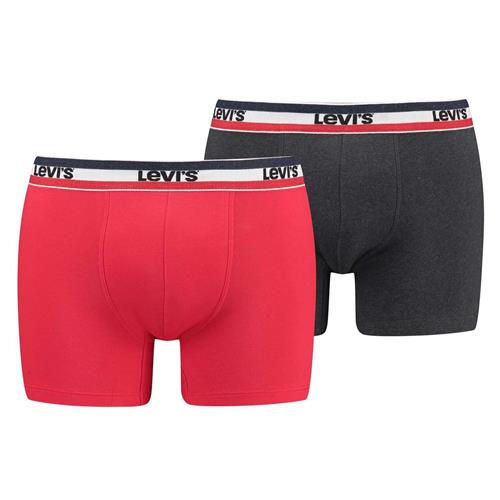 LEVI'S ® Boksershorts  rød / sort / hvid