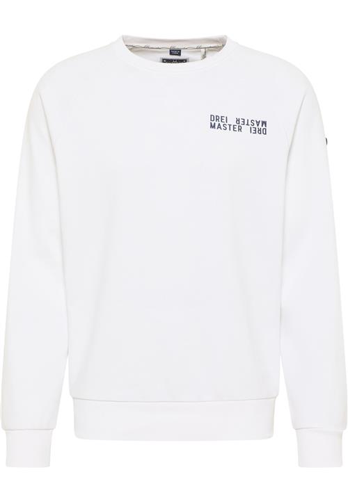 DreiMaster Maritim Sweatshirt 'Bridgeport'  sort / hvid