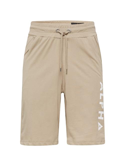 ALPHA INDUSTRIES Bukser  sand / hvid