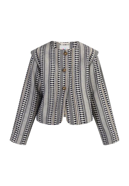 IZIA Blazer  navy / guld / uldhvid