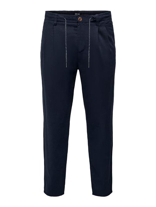Only & Sons Bukser med lægfolder 'ONSLeo'  navy