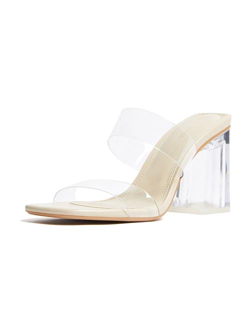 Bershka Slingpumps  brun / transparent