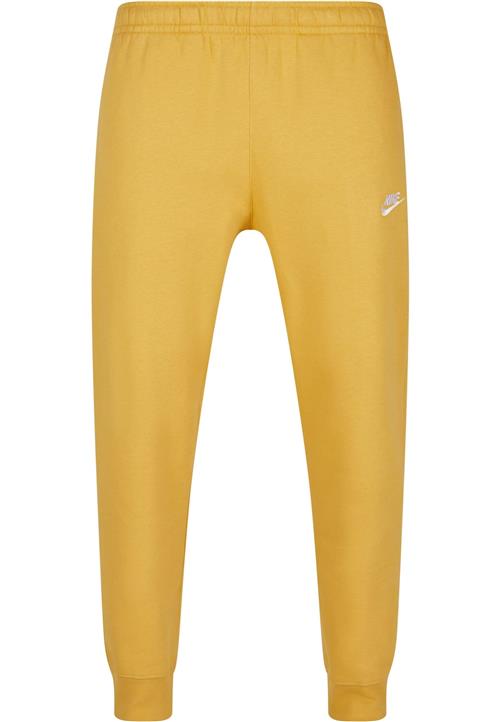 Nike Sportswear Bukser 'Club Fleece'  gylden gul / hvid