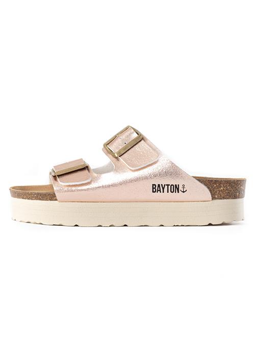 Bayton Pantoletter 'Japet'  rosa guld / lyserød / sort