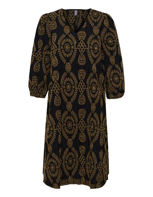 CULTURE Kjole 'Tia'  brun / sort