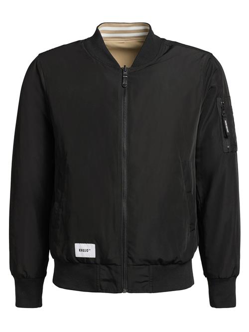 khujo Overgangsjakke 'Velo'  beige / sort / hvid