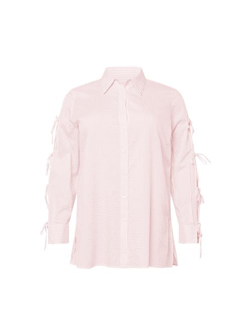 Persona by Marina Rinaldi Bluse 'FEBO'  pastelpink / hvid