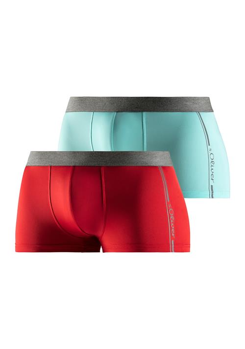 s.Oliver Boksershorts  aqua / mørkegrå / rød