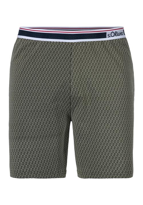 s.Oliver Pyjamasbukser  navy / oliven / lysegrøn / hvid