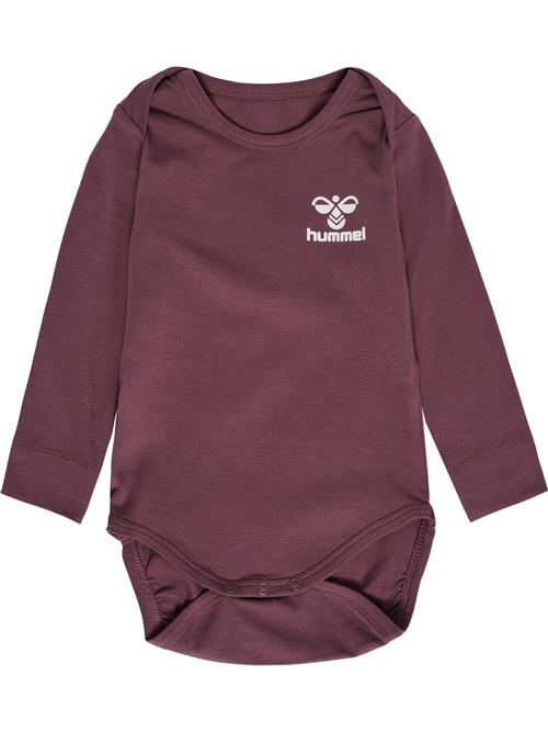 Hummel Sparkedragt/Body  mørkelilla / hvid