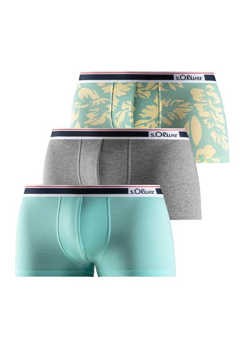 s.Oliver Boksershorts  grå / mint / sort / hvid