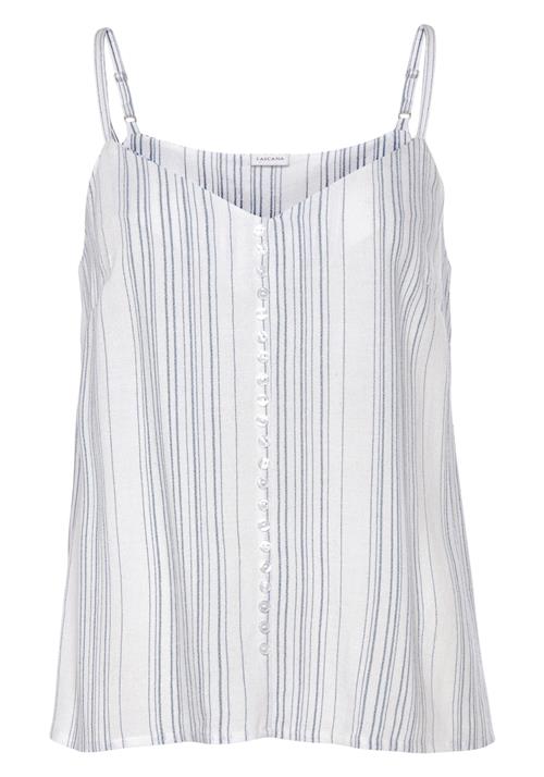 Se LASCANA Overdel  blå / hvid ved About You