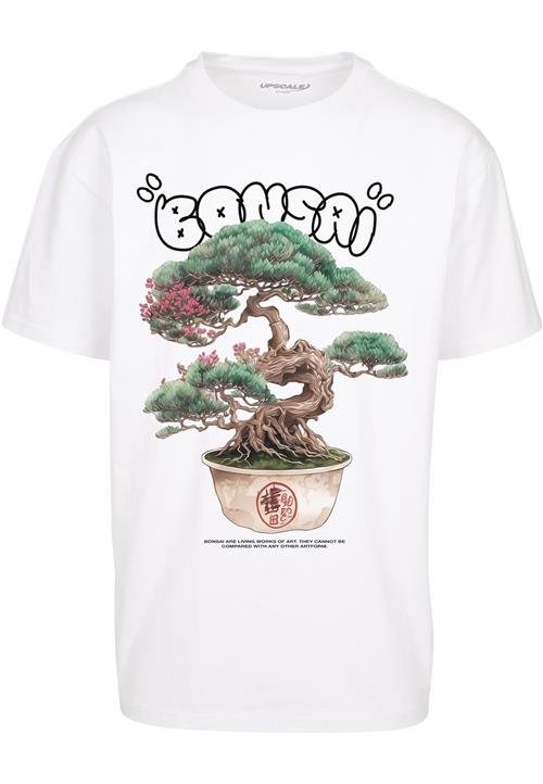 MT Upscale Bluser & t-shirts 'Bonsai'  beige / grøn / sort / hvid